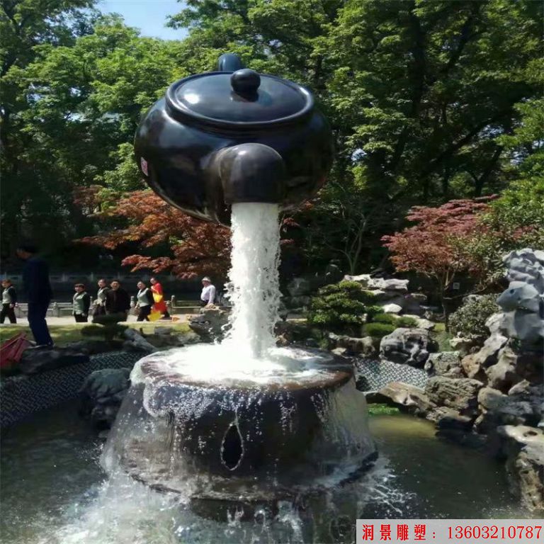江苏扬州冶春茶叶社天壶雕塑案例4